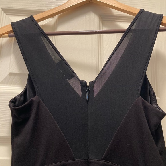 Bebe Black V-neck Beaded Body/Jumpsuit - Picture 2 of 6